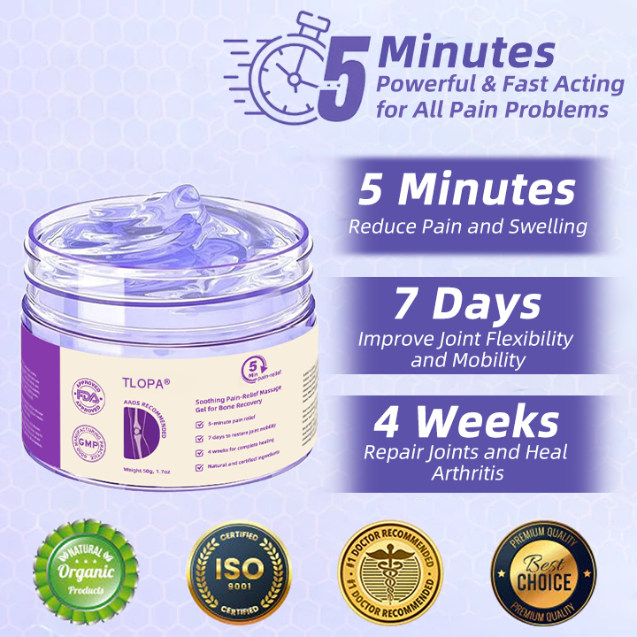 Official Store: TLOPA® Shark Cartilage Pain-Soothing Bone Recovery Gel👨‍⚕️Approved by TGA(5-minute pain relief, 7 days to restore joint mobility, 4 weeks for complete healing) 🔥